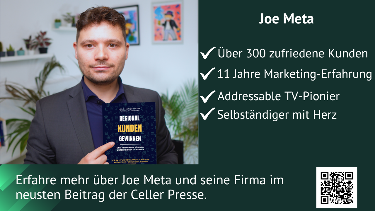 Joe Meta in der Zeitung lokale Presse Celle Zielgenau TV